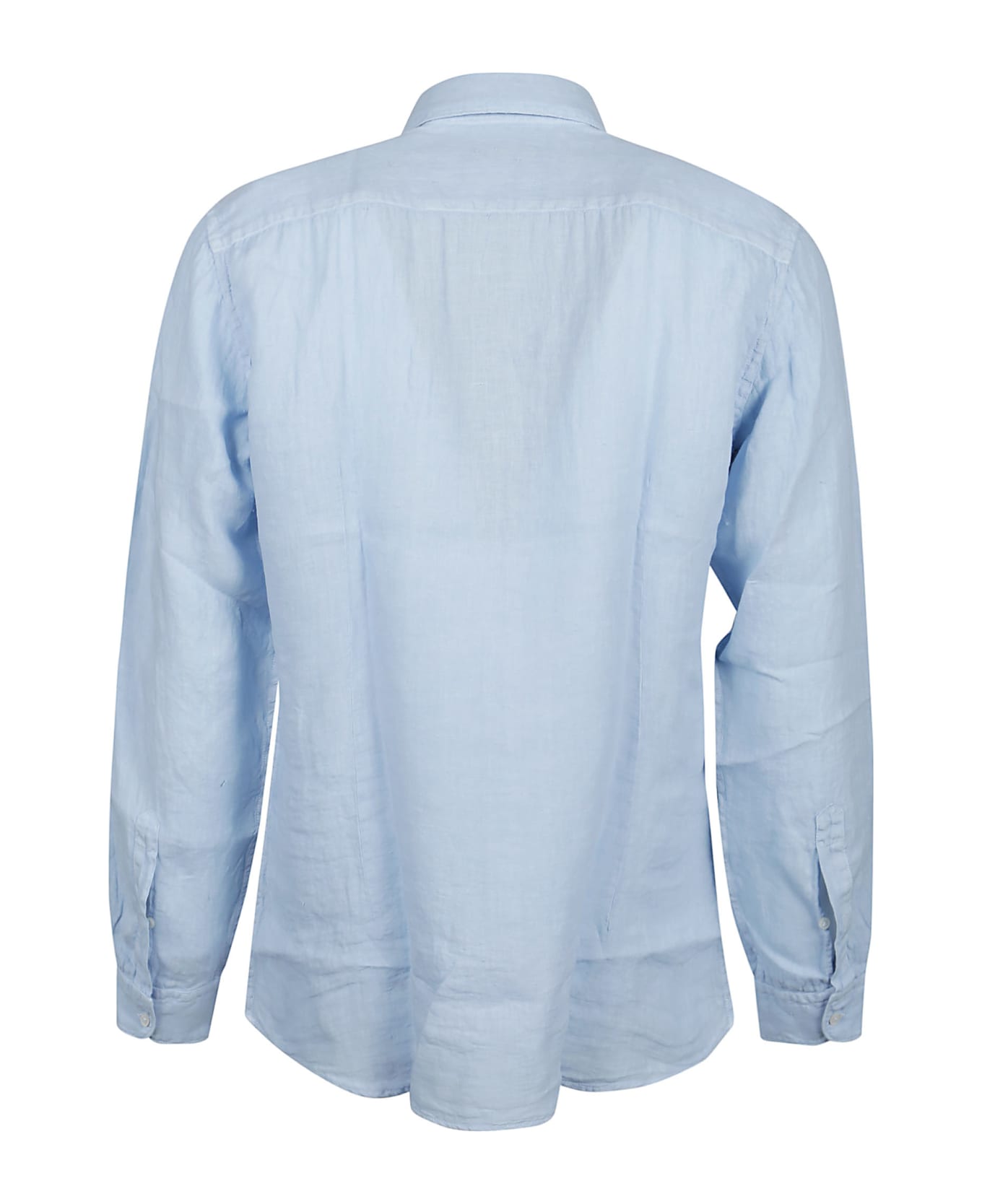 Fay Long Sleeve French Collar Shirt - Light blue