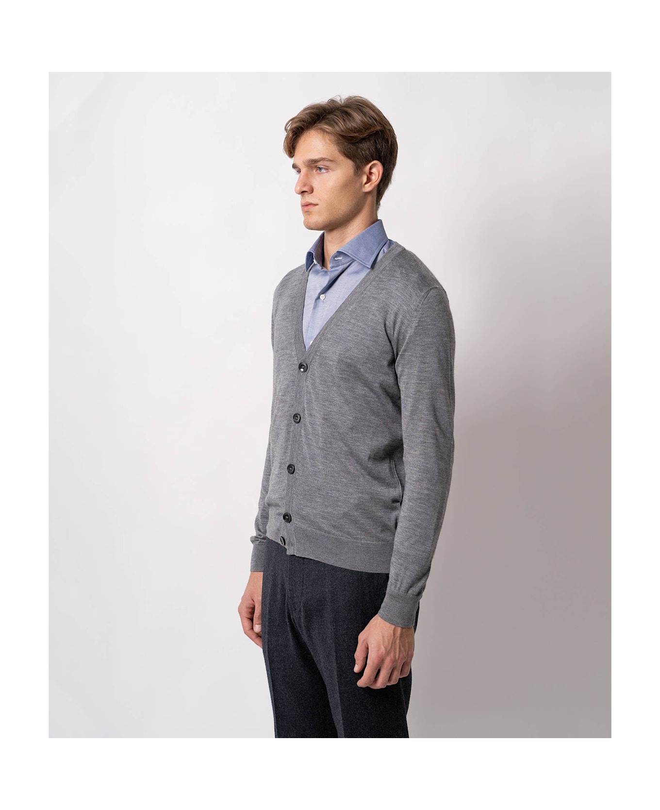 Larusmiani Cardigan Spirit 54 Cardigan - LightGray