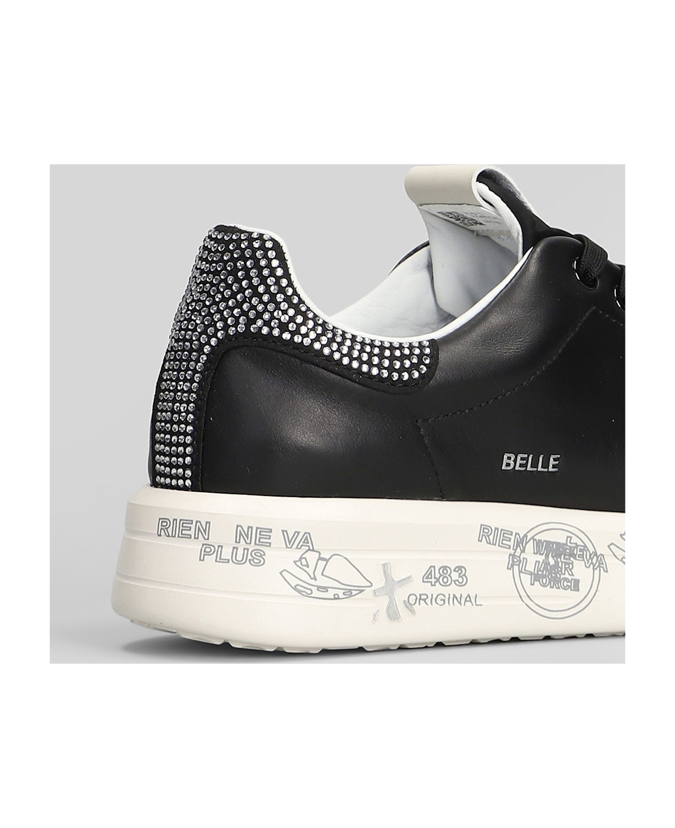 Premiata Belle Sneakers In Black Leather - black