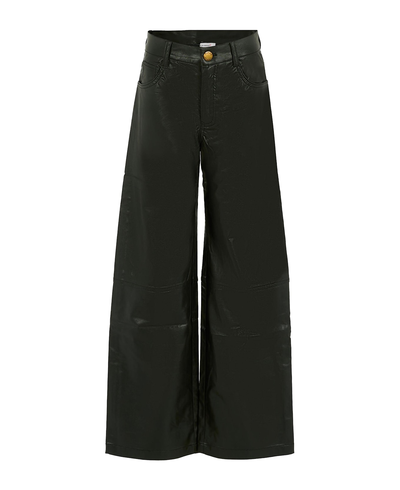 Pinko Black Trousers For Girl - Black