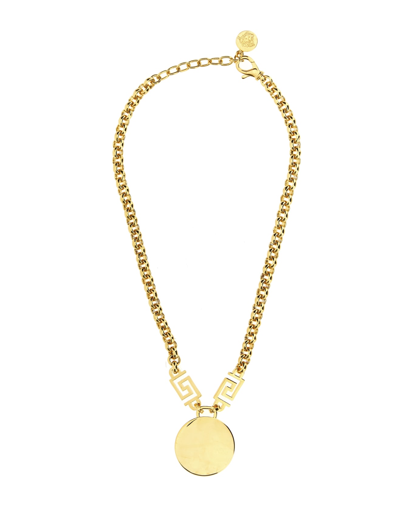 Versace 'medusa' Necklace - O White Gold