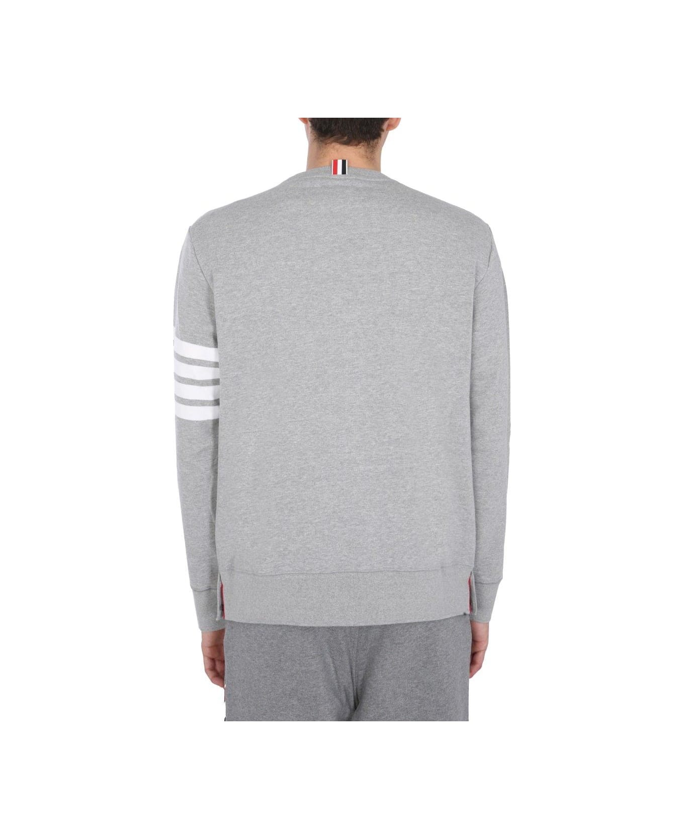 Thom Browne 4-bar Stripe Sweatshirt - LIGHT GREY