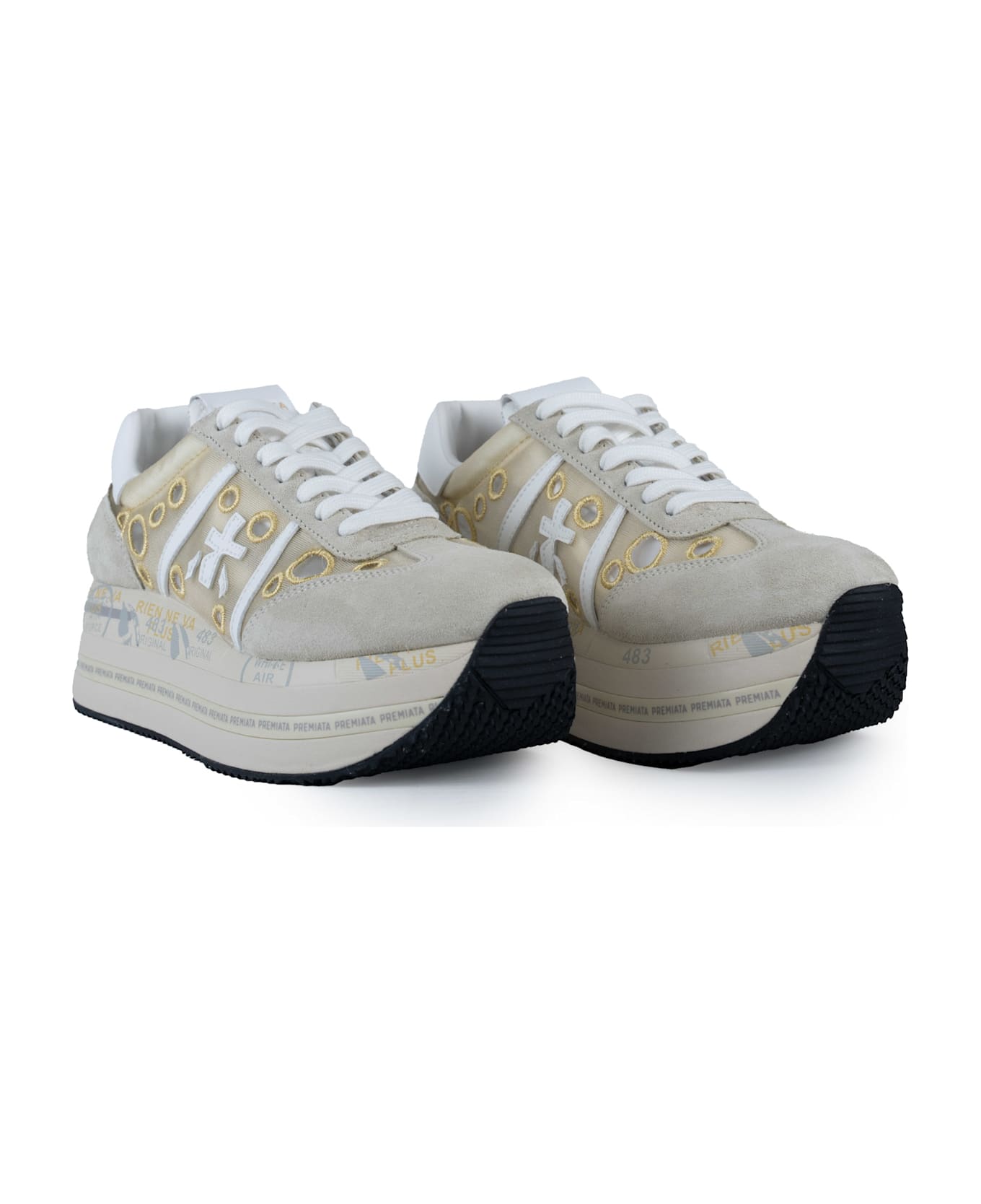 Premiata Beth 7382 Sneakers - Avorio