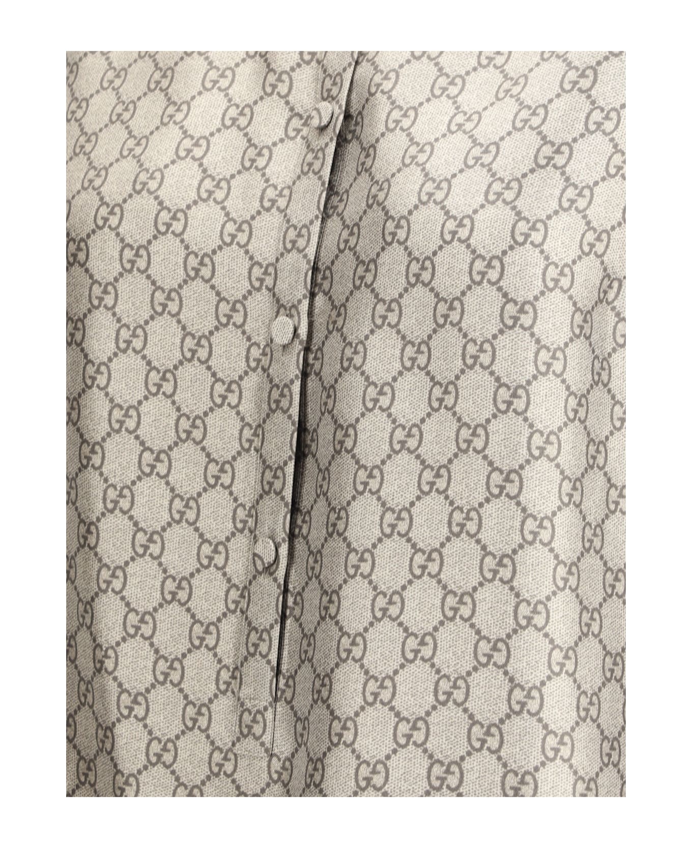 Gucci Gg Patterned Shirt - Camel/ebony/mc