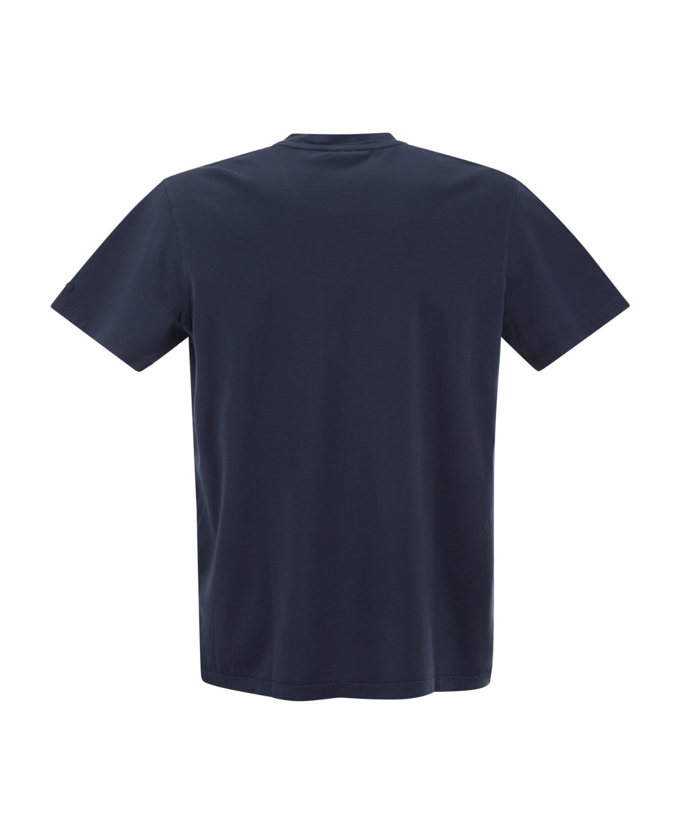 Paul&Shark Garment Dyed Cotton Jersey T-shirt - Blue
