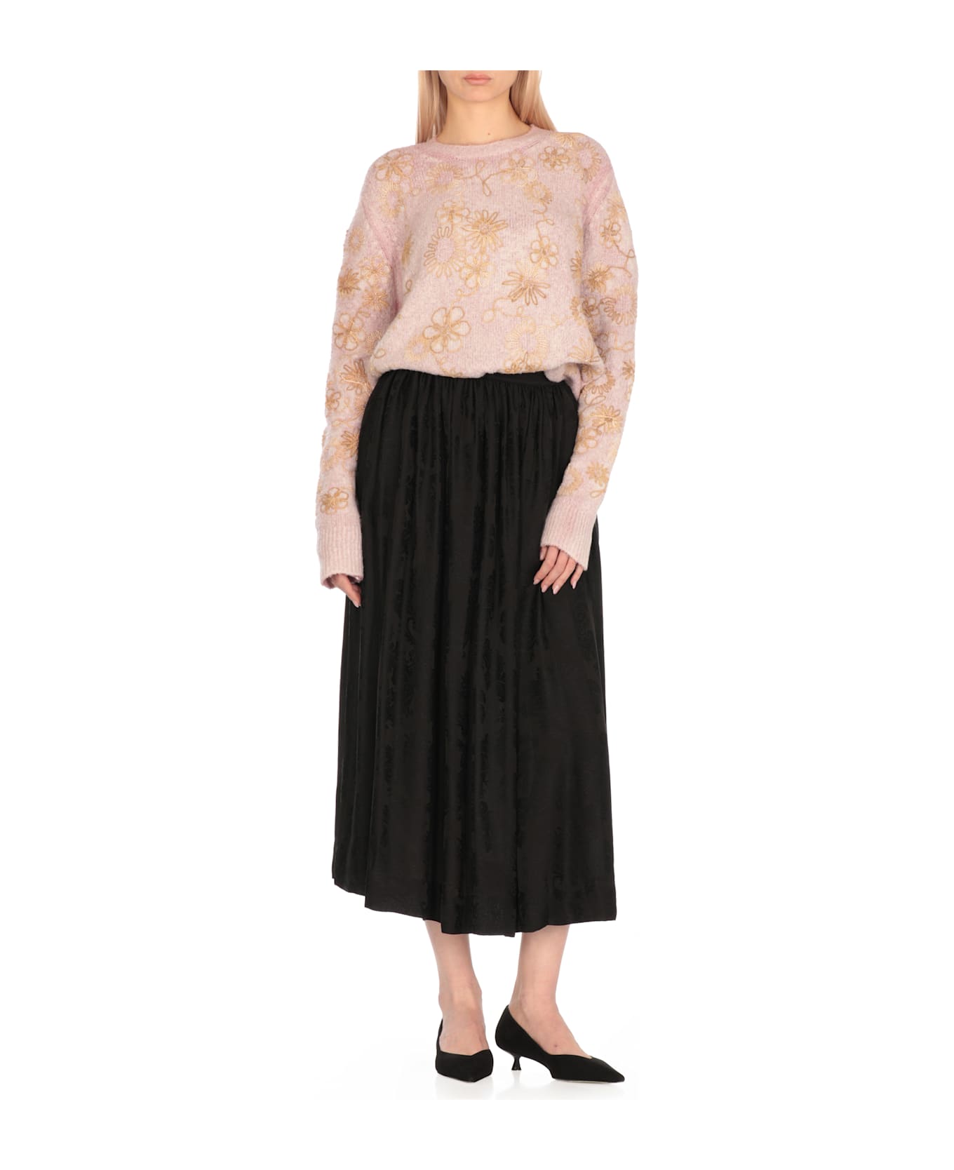 Avant Toi Cotton Sweater - Pink