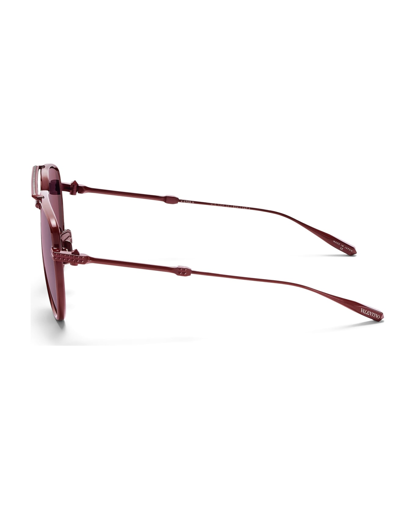 Valentino Eyewear V-stud-ii - Bordeaux Sunglasses - burgundy