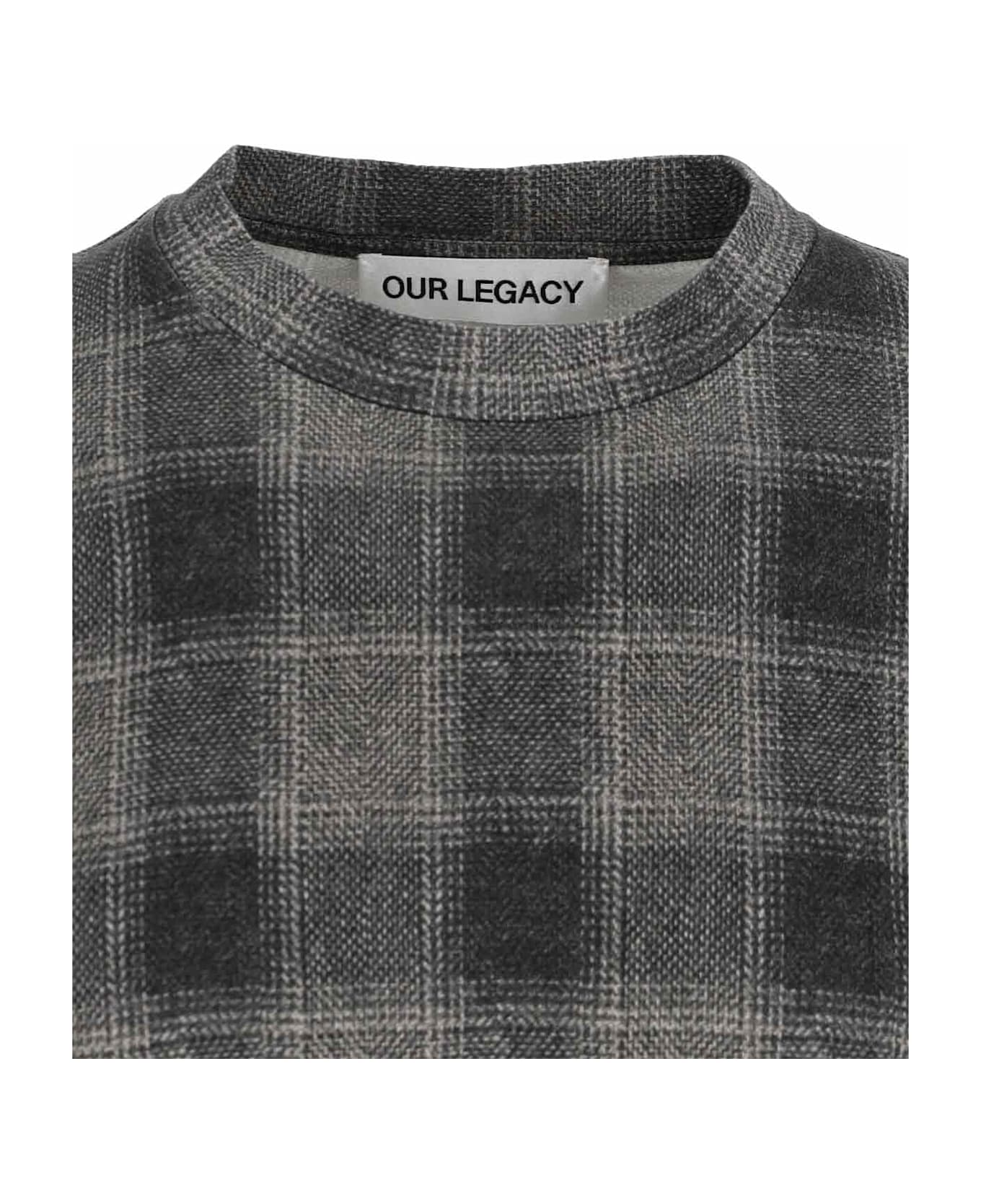 Our Legacy 'oakland Check' T-shirt - Gray