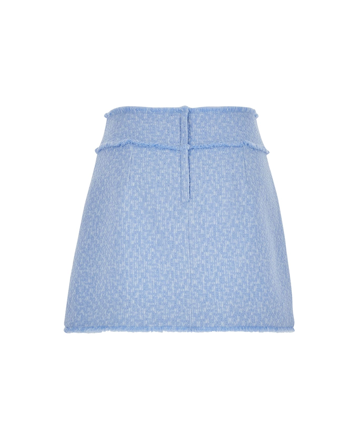 Dolce 
Gabbana Tweed Mini Skirt - LILLAC BLUE