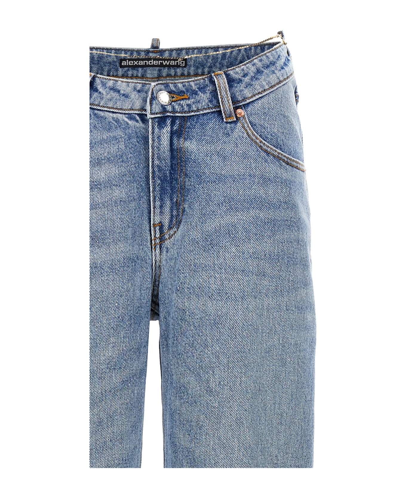 Alexander Wang 'v Front' Jeans - 471A VINTAGE FADED INDIGO デニム