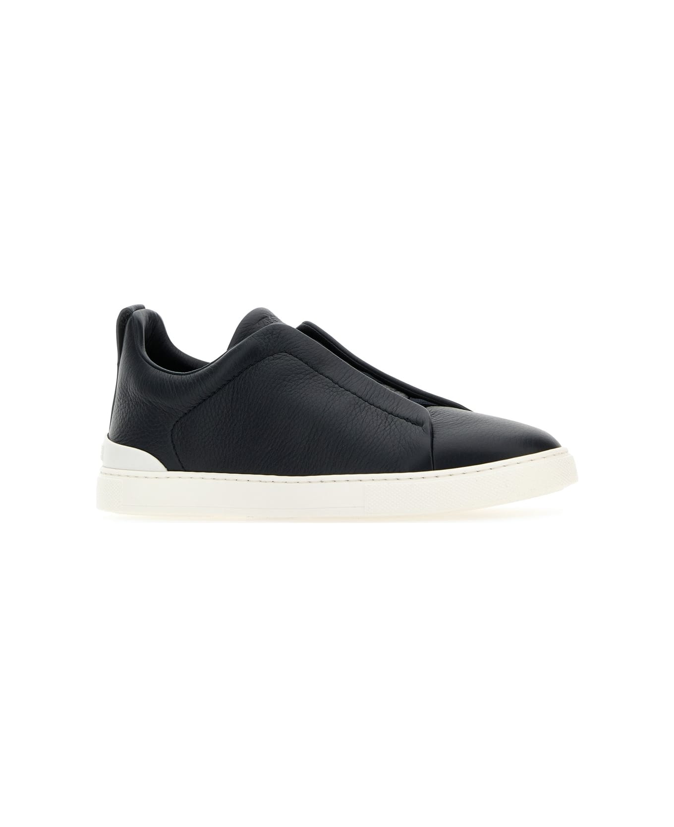 Zegna Triple Stitch Low-top Sneaker - NAV