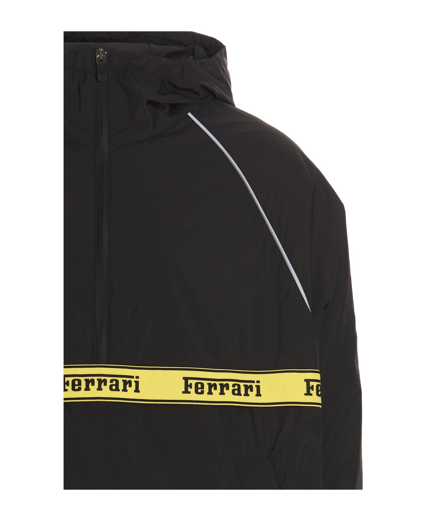 Ferrari Logo Band Jacket - Black  