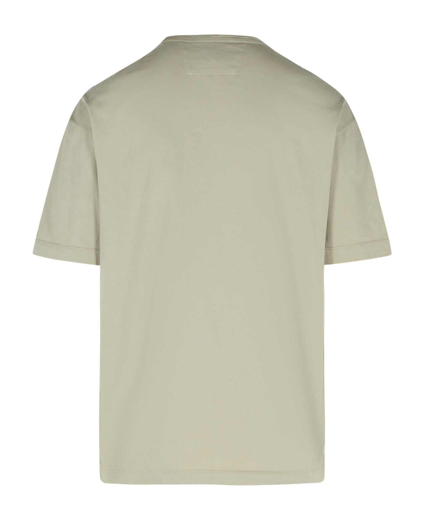 C.P. Company Beige Cotton T-shirt - Beige