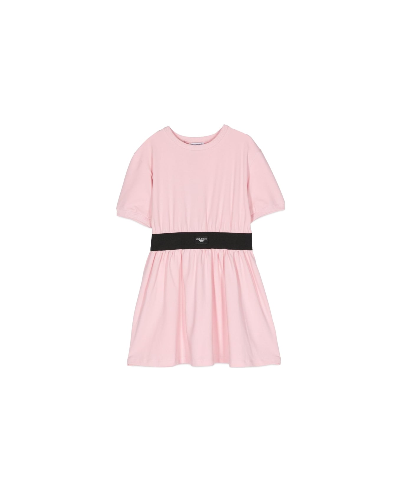 Dolce & Gabbana Short-sleeved Dress - PINK