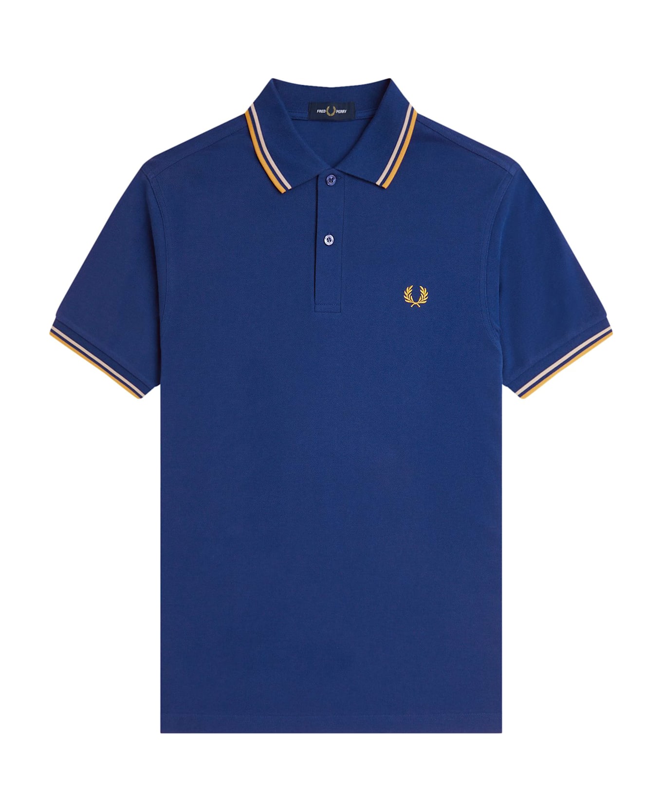 Fred Perry Classic Polo Shirt With Logo Embroidery - Blue