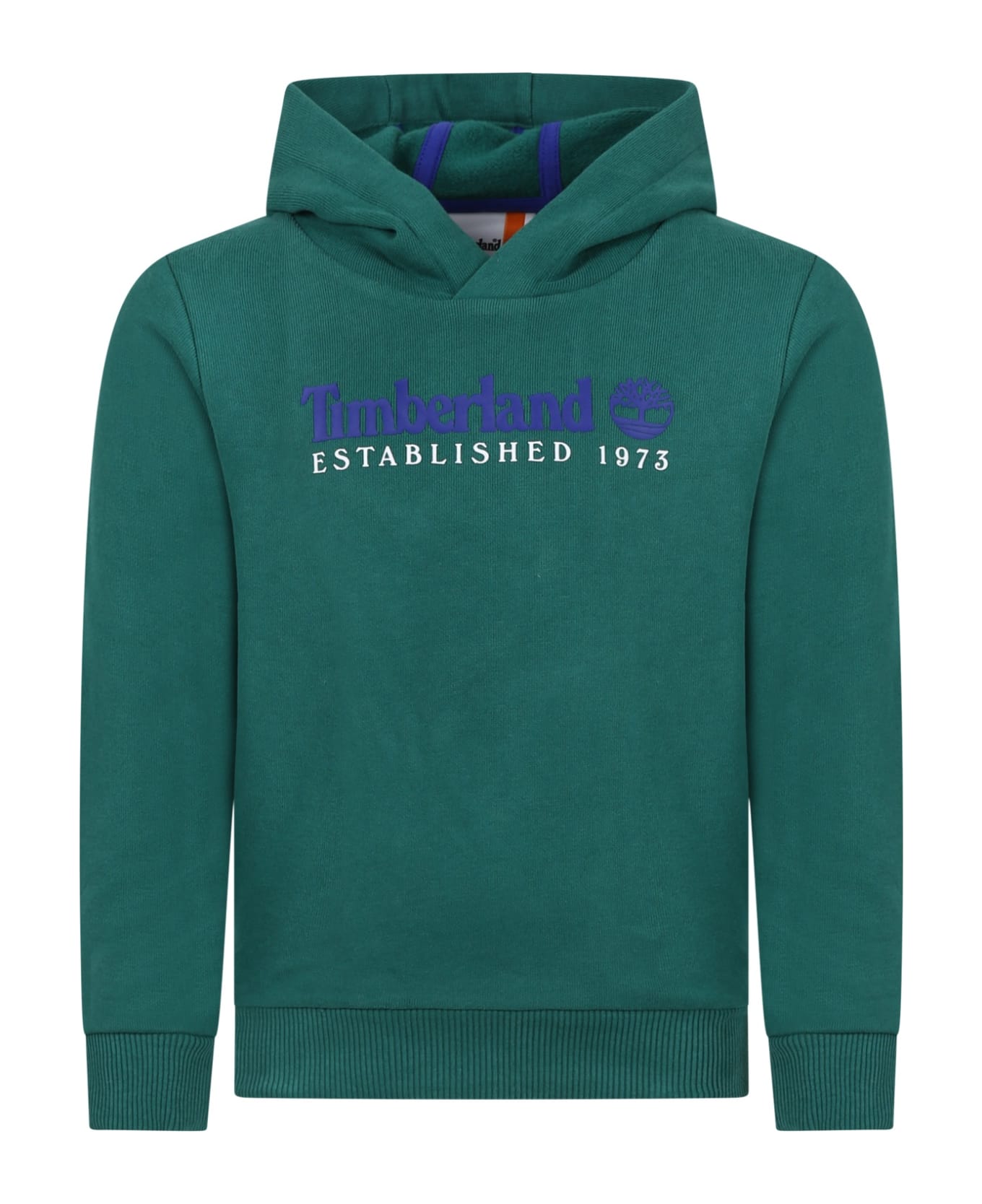 Timberland Green Sweatshirt For Boys With Logo - Green