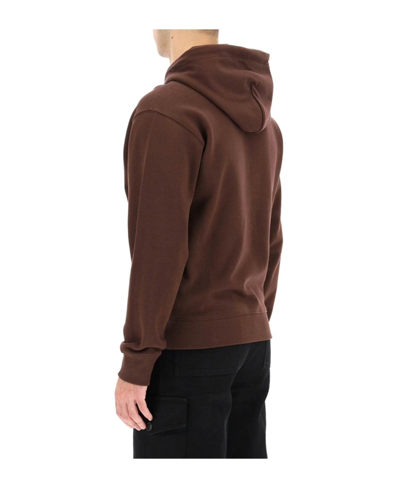 Kenzo Logo Hooded Sweatshirt - Brown