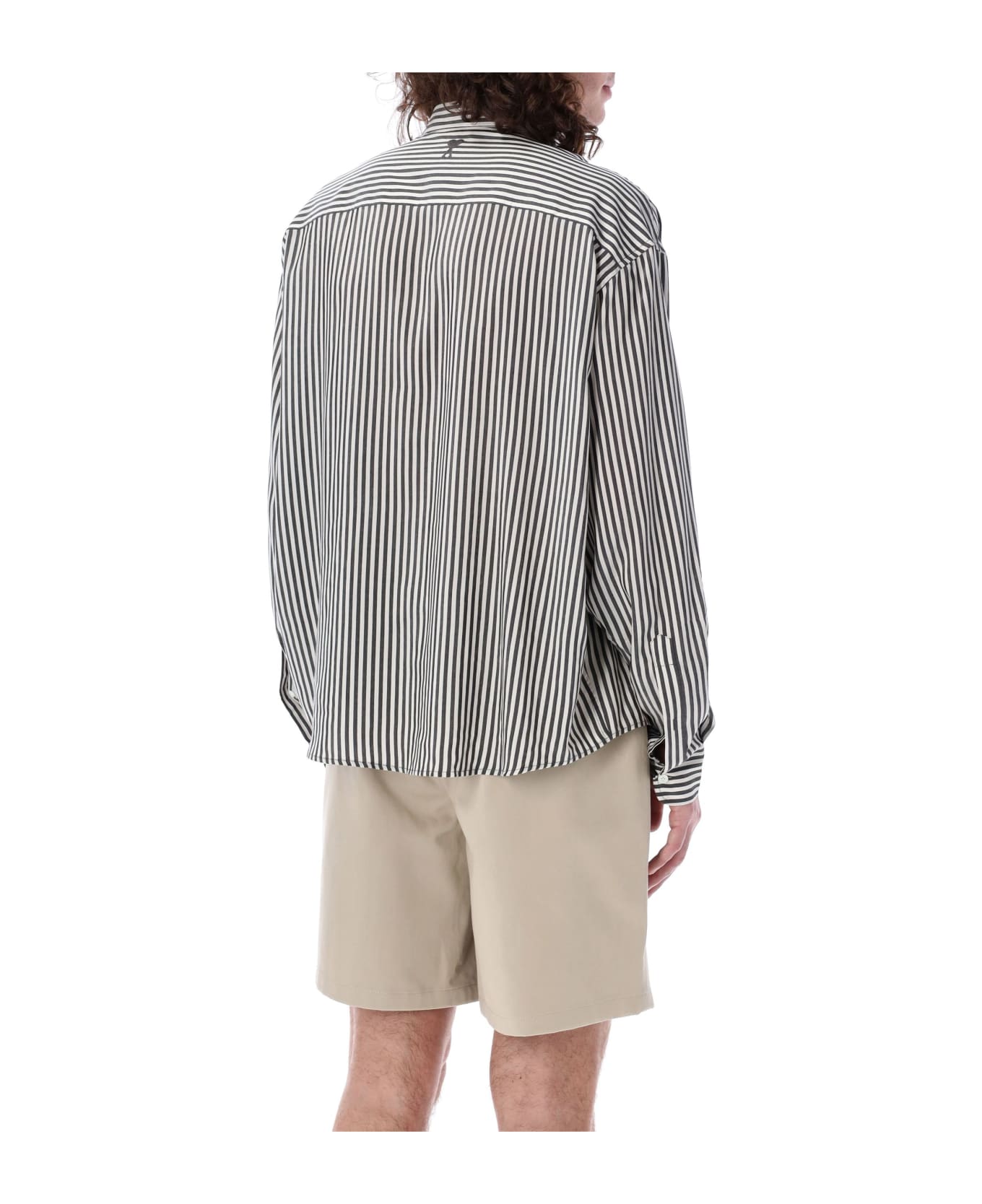 Ami Alexandre Mattiussi Striped Shirt - CHALK/BLACK シャツ