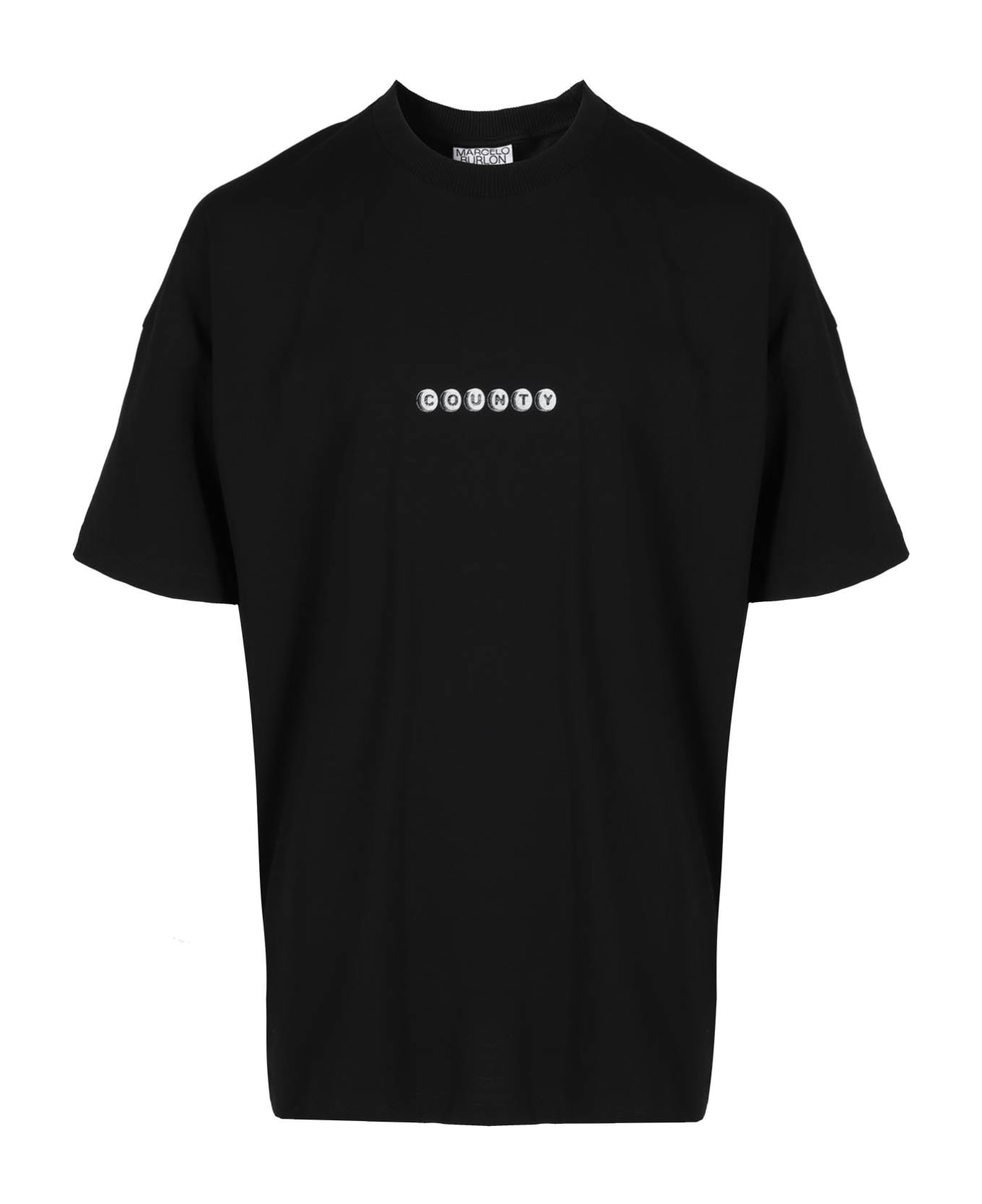 Marcelo Burlon County Sugar Over T-shirt - Black White Tシャツ＆ポロシャツ