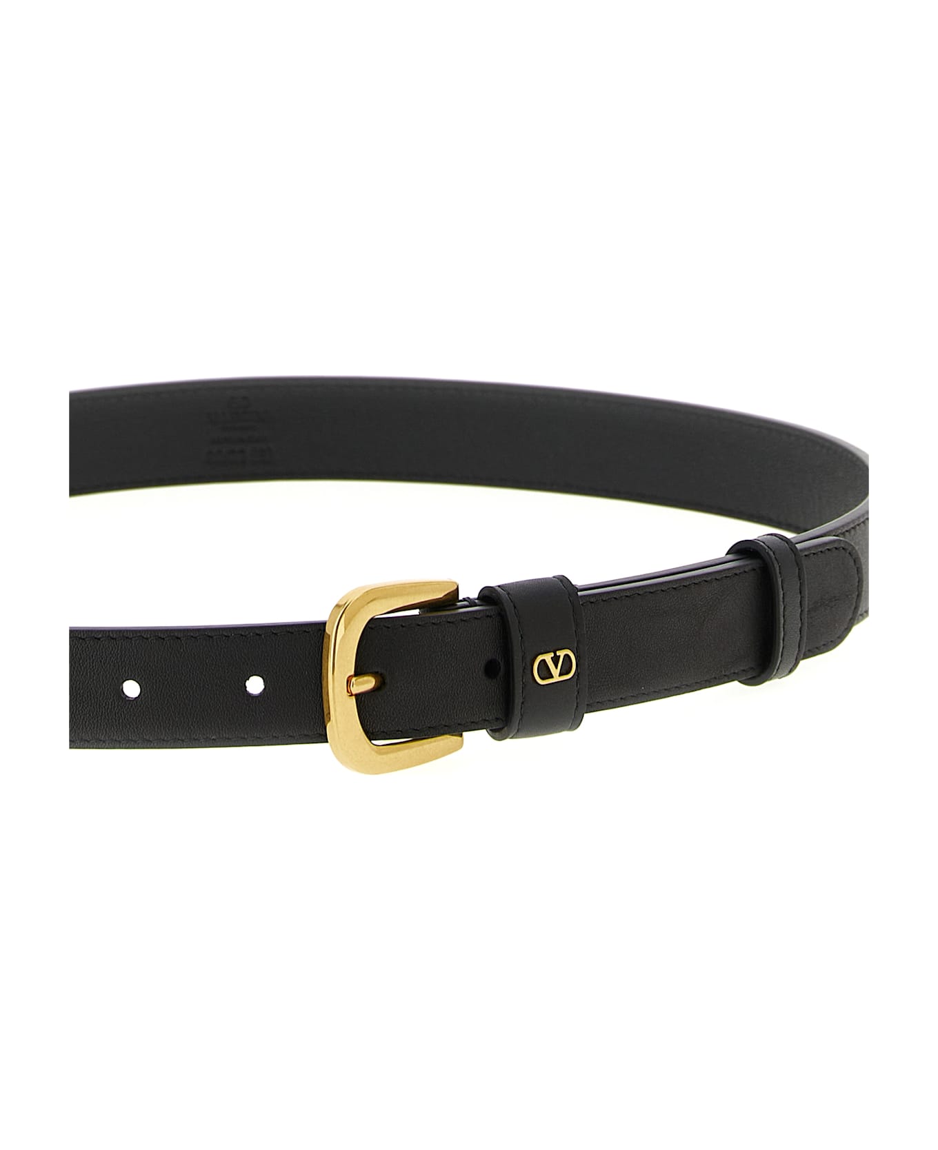 Valentino Garavani Vlogo Signature Belt - Black  