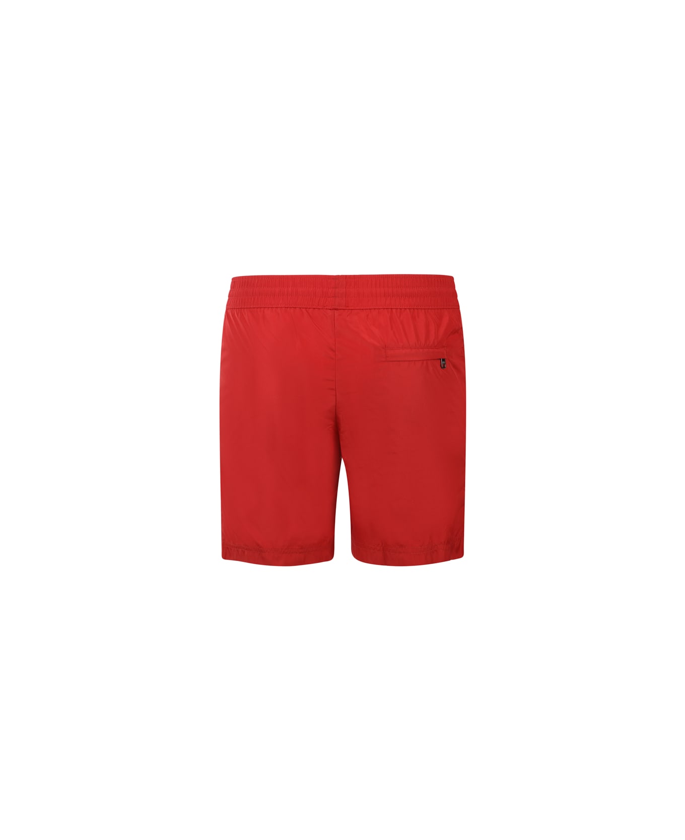 Dolce & Gabbana Medium Boxer With Logo Plate - Red 水着
