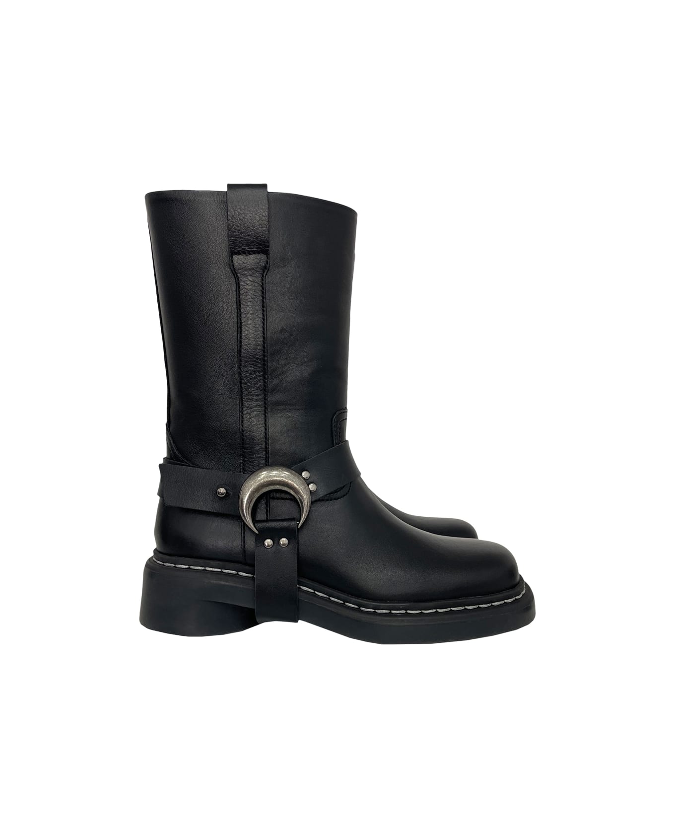 Marine Serre Motorcycle Boot - Black