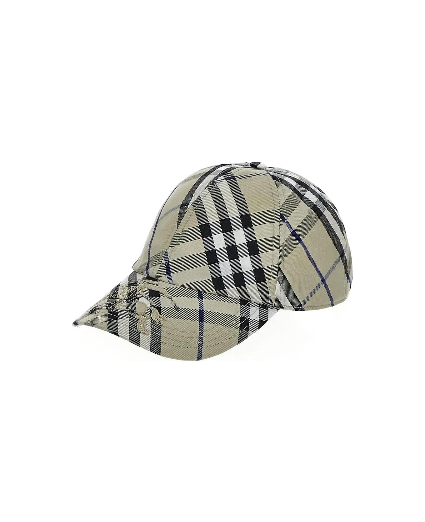 Burberry Check Baseball Cap - BEIGE 帽子