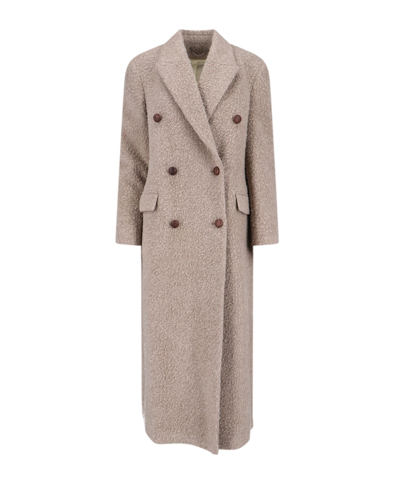 Golden Goose Double-breasted Coat - Marrone