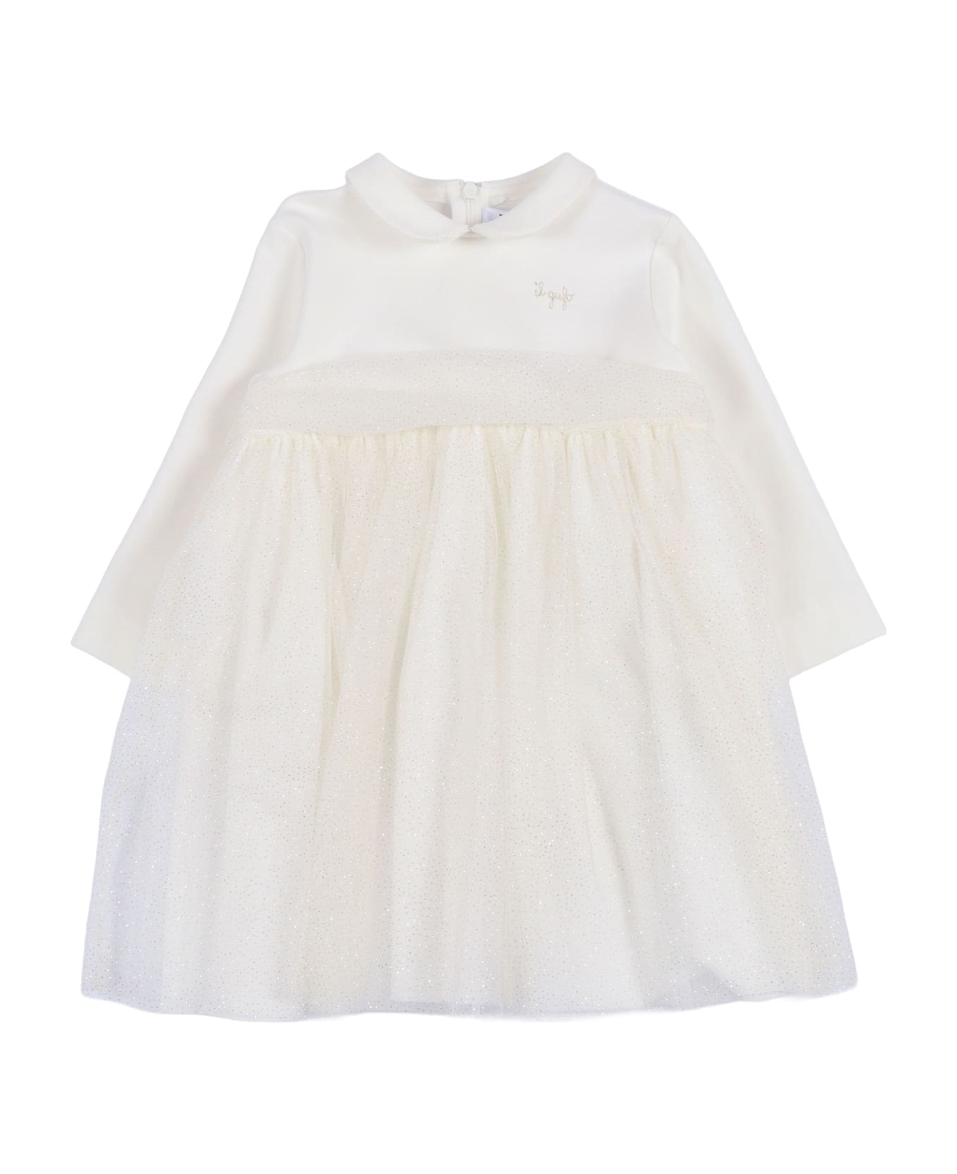 Il Gufo Long Sleeved Dress - WHITE