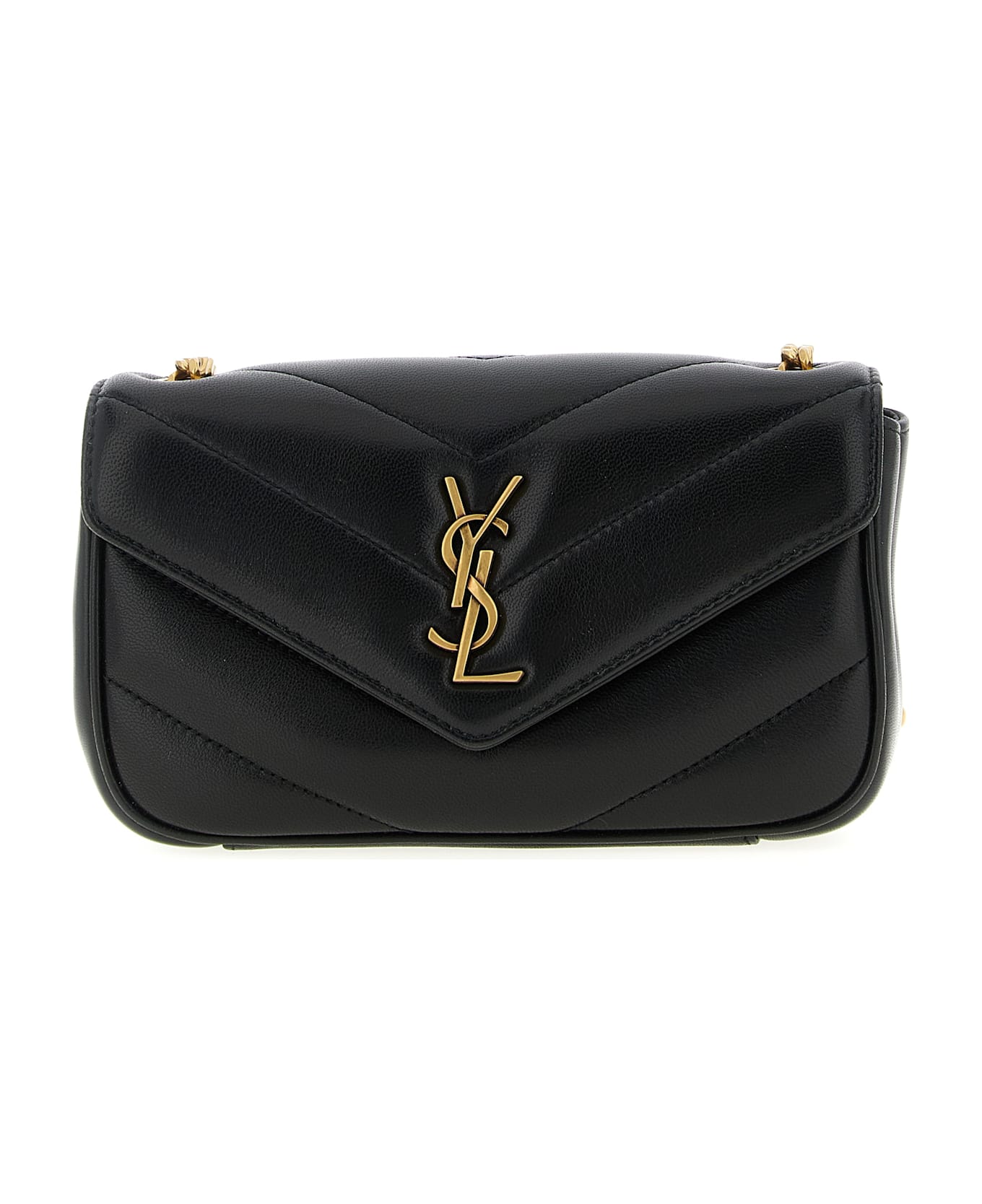 Saint Laurent 
loulou
 Mini Crossbody Bag - Black  