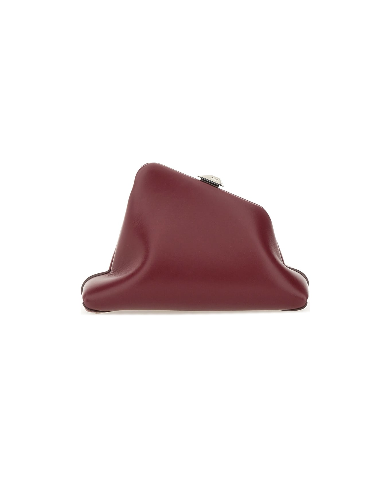 The Attico Clutch "day Off" Small - BORDEAUX