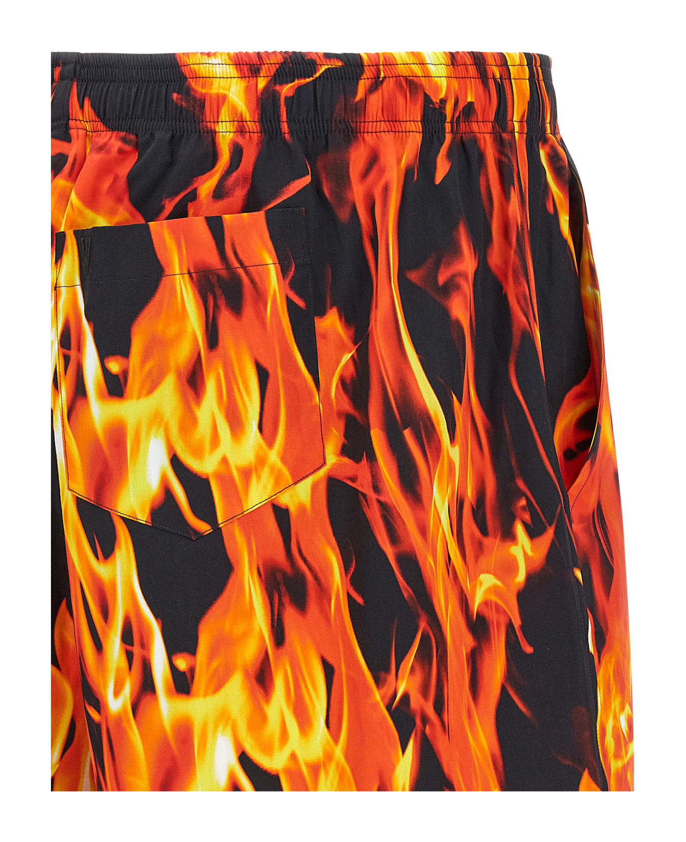 VETEMENTS 
black 
Orange Fire
 Bermuda Shorts - Multicolor