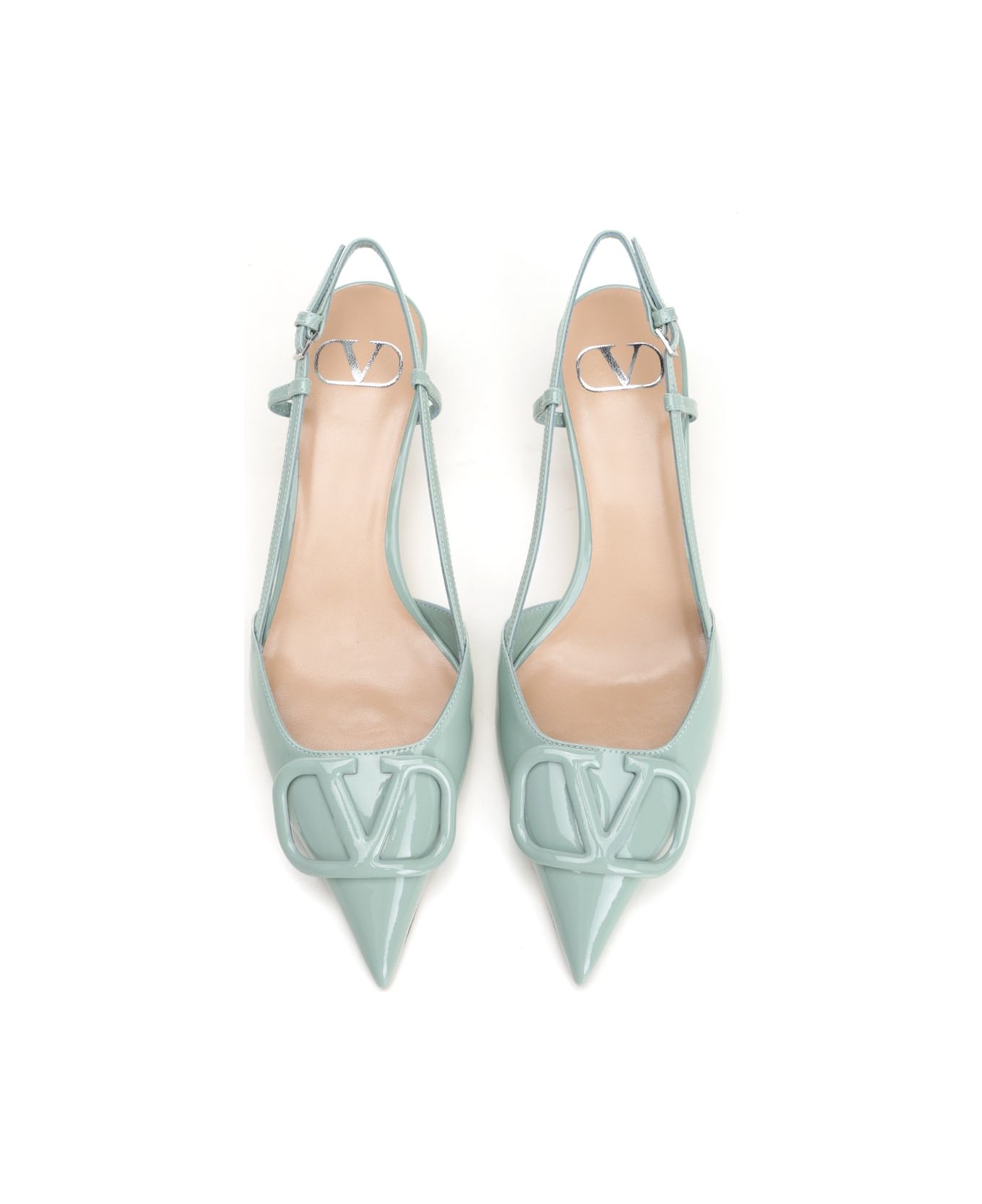 Valentino Garavani 
v Logo
 Slingbacks - Light blue