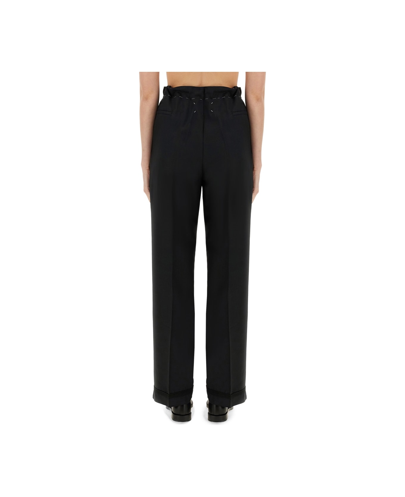 Maison Margiela Wool And Mohair Pants - MIDNIGHTBLUE