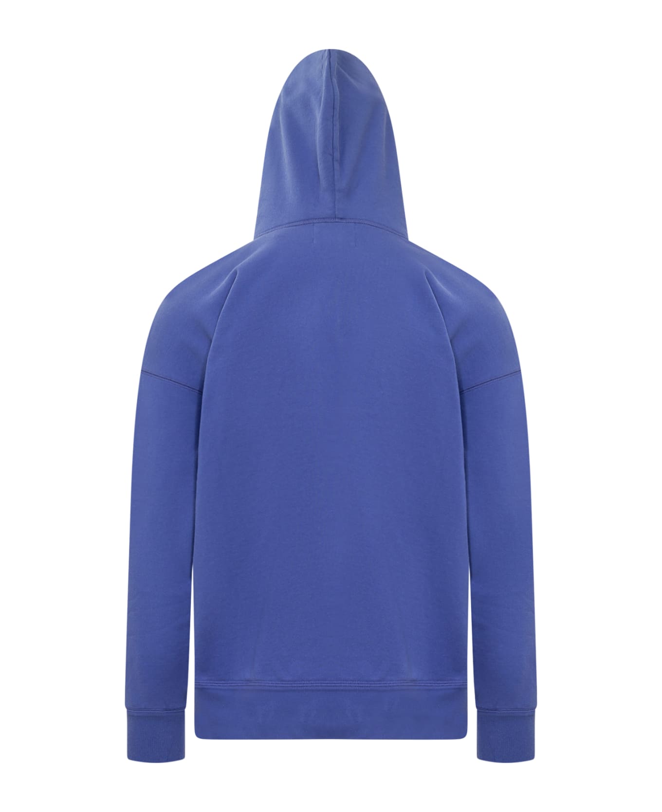 Isabel Marant Miley Logo Cotton Hoodie - ELECTRIC BLUE