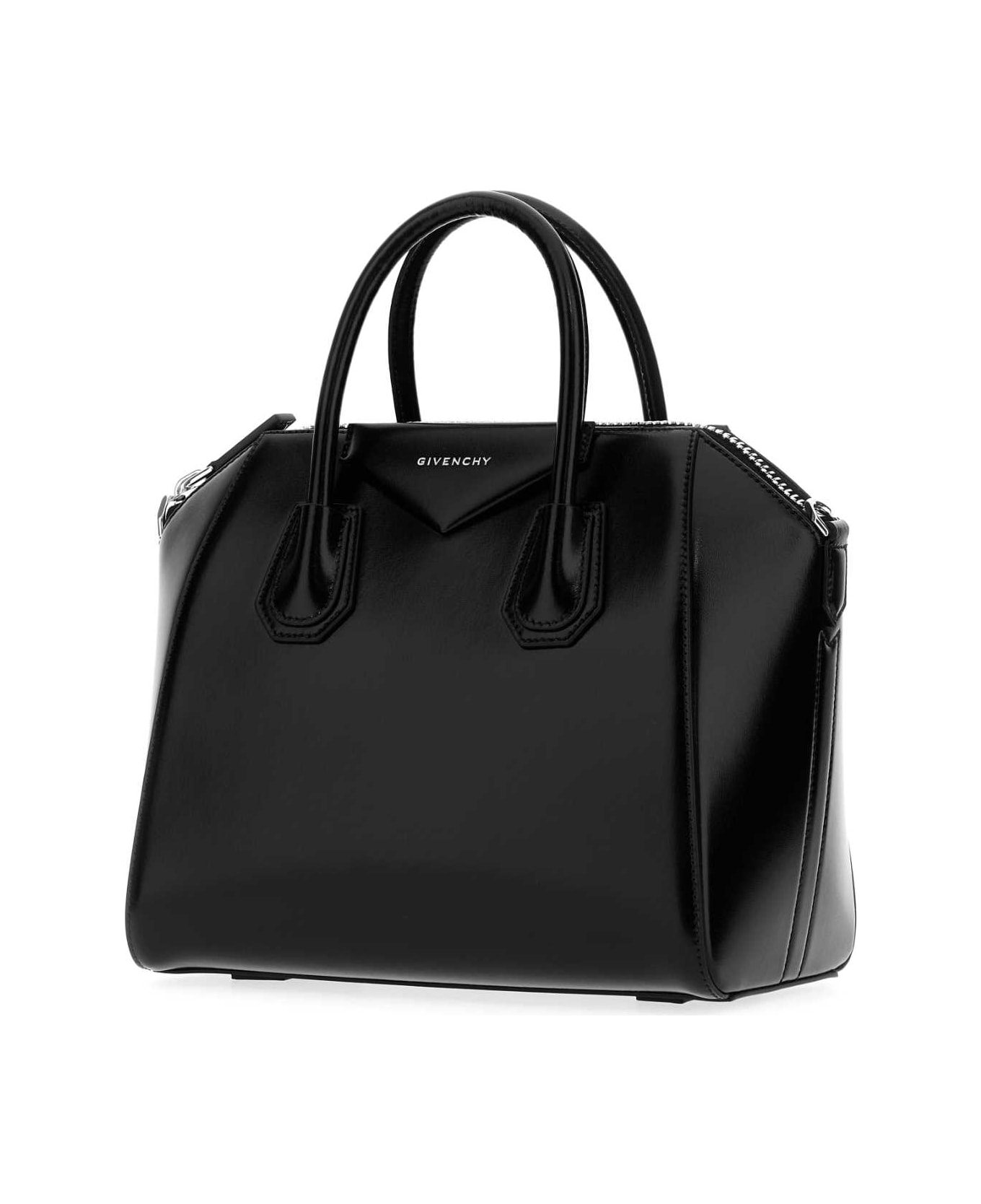 Givenchy Black Leather Small Antigona Handbag - Black