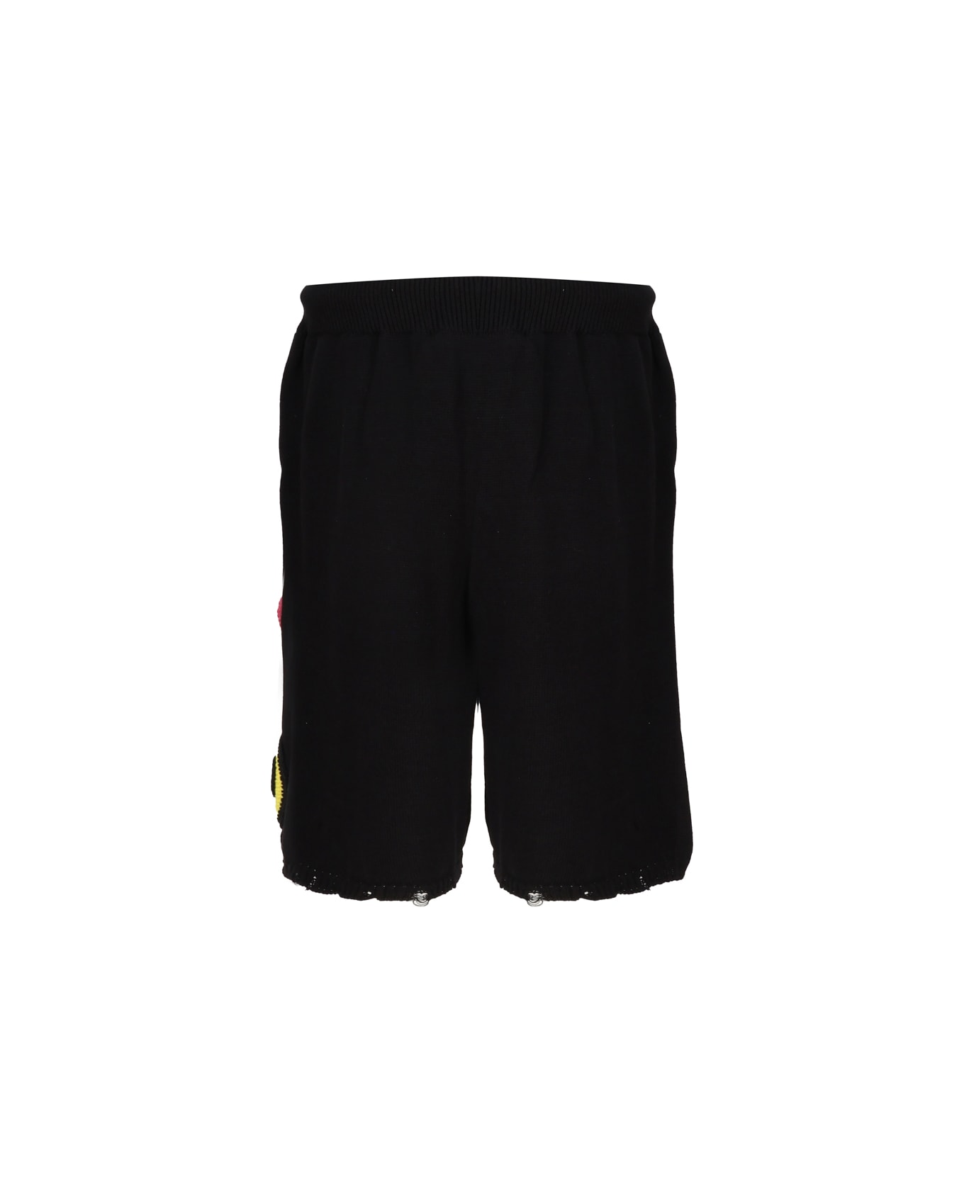 Barrow Bermuda Shorts With Patches - Black