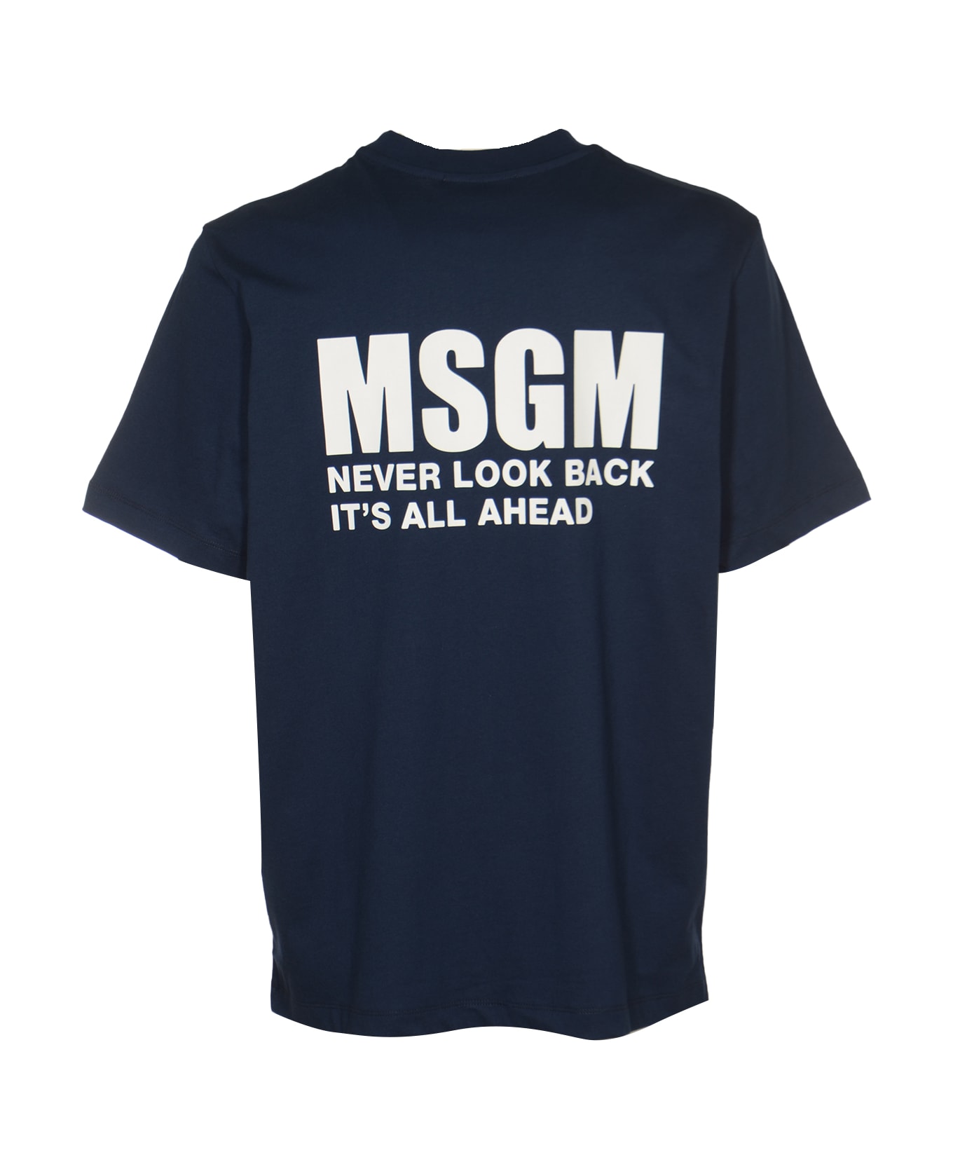 MSGM Chest Logo Regular T-shirt - Navy