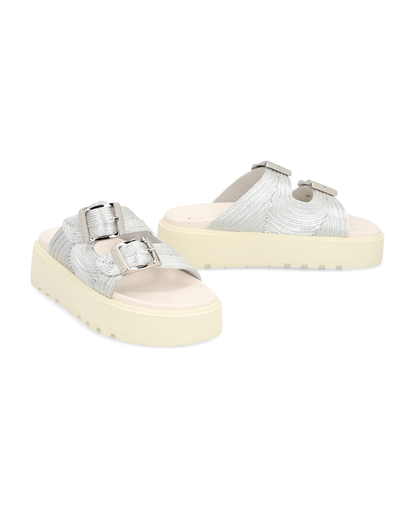 Casadei Zudi Slides - Silver