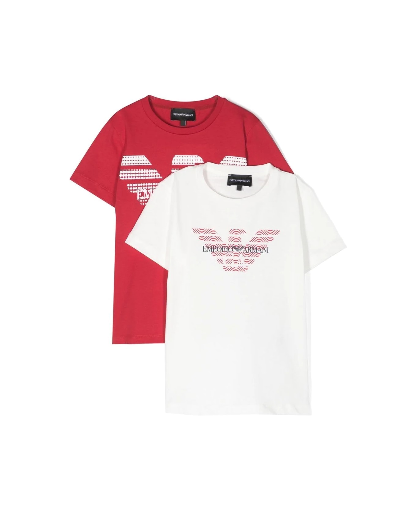 Emporio Armani Print T-shirt Set - White