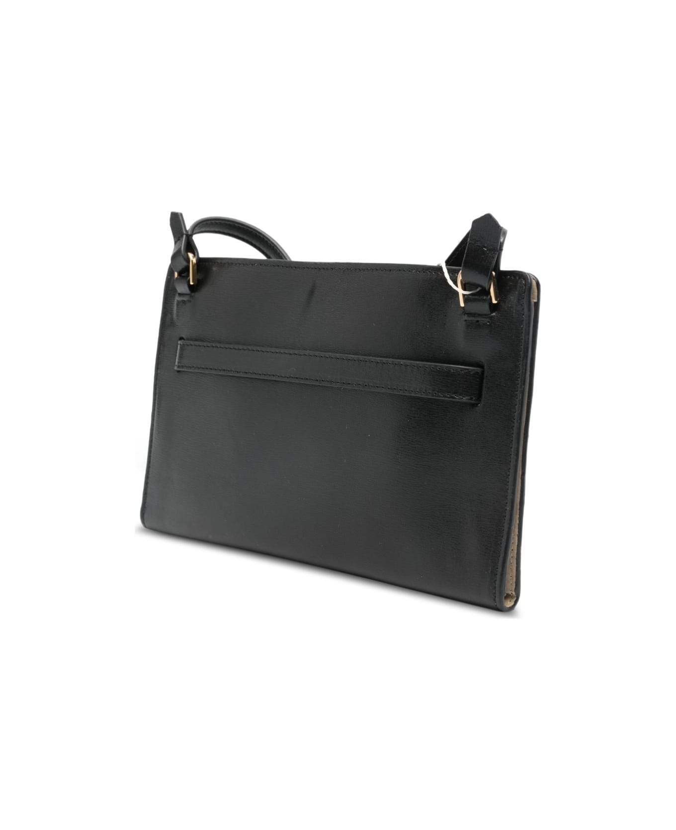 Totême Leather Mini Crossbody Bag - Black