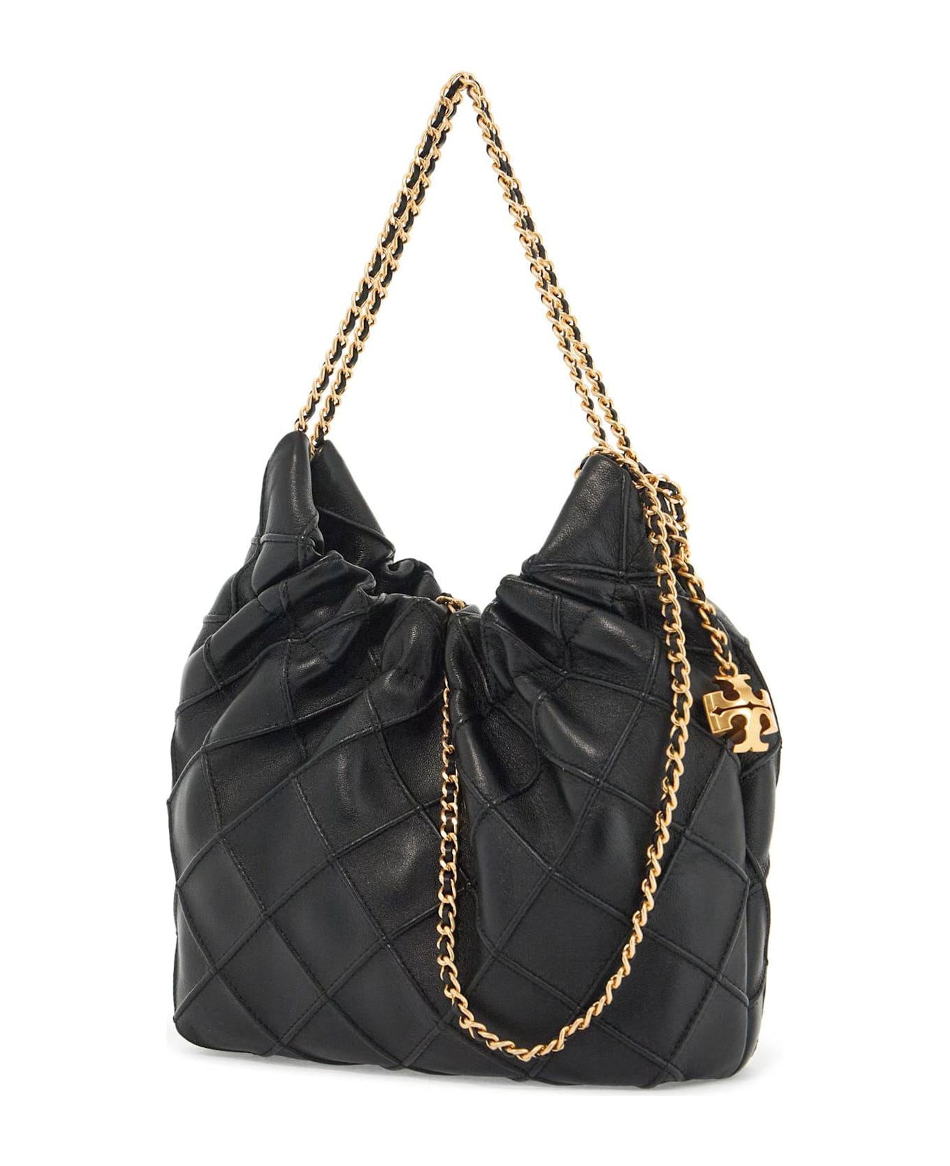 Tory Burch Mini Fleming Hobo Bag - Black トートバッグ