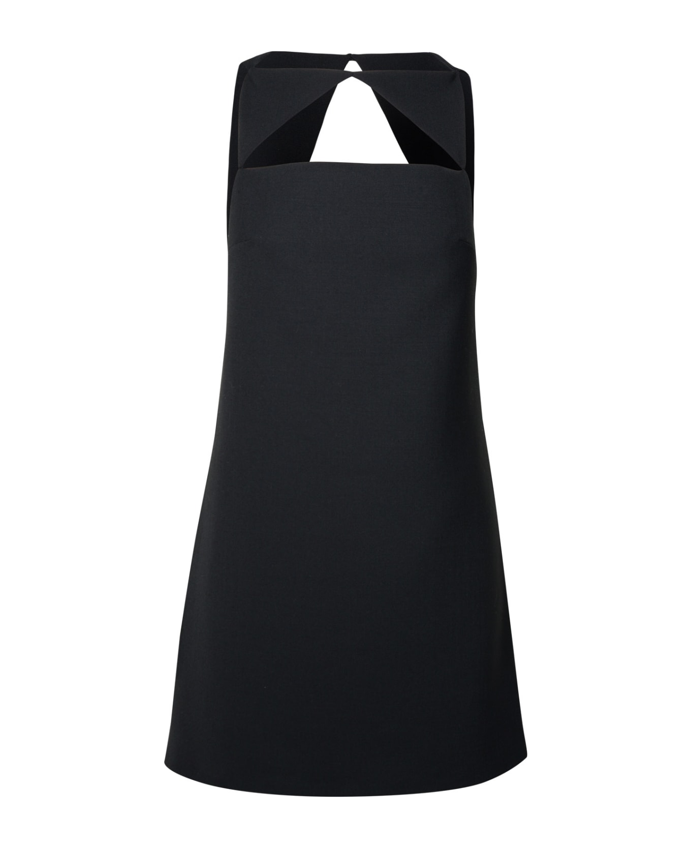 Versace Minidress With Geometric Cut-outs - Black
