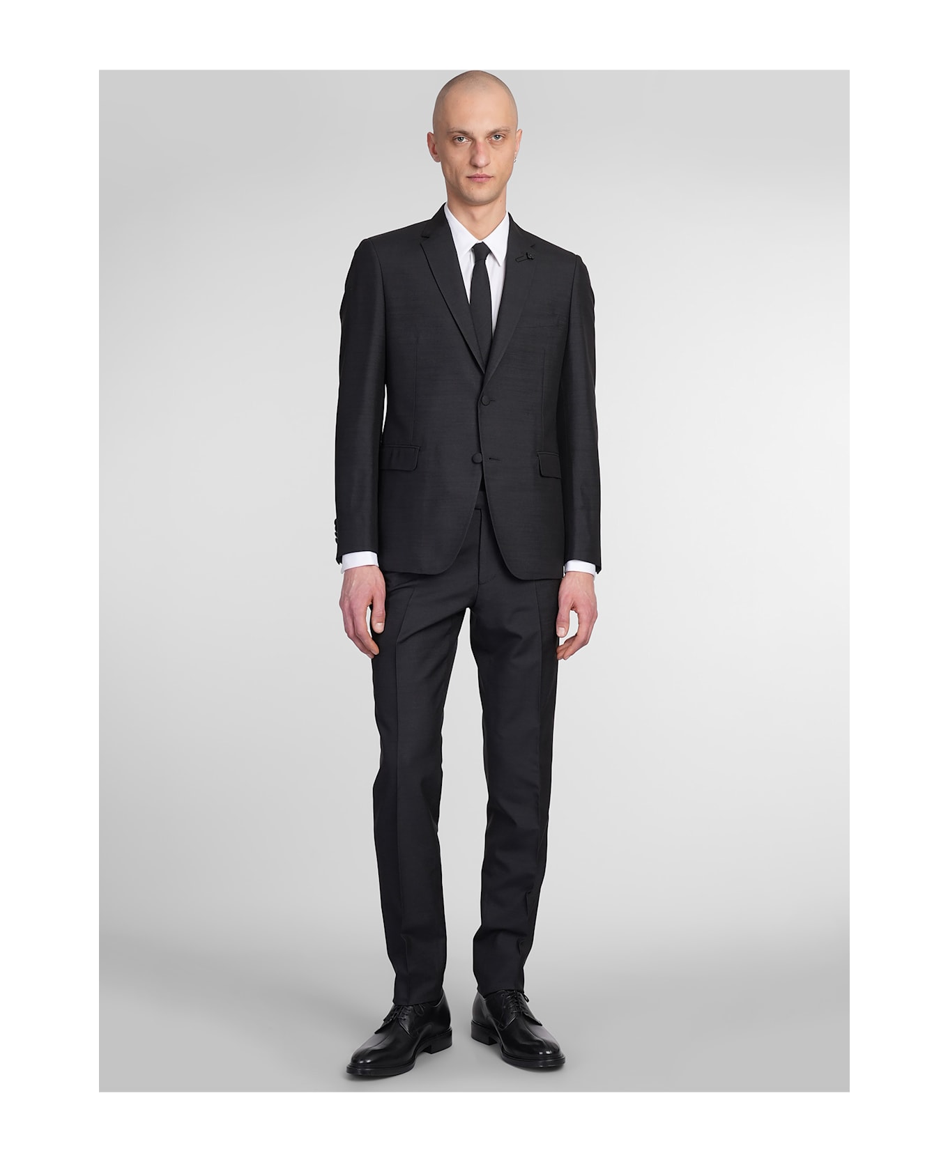 Lardini In Black Silk - black