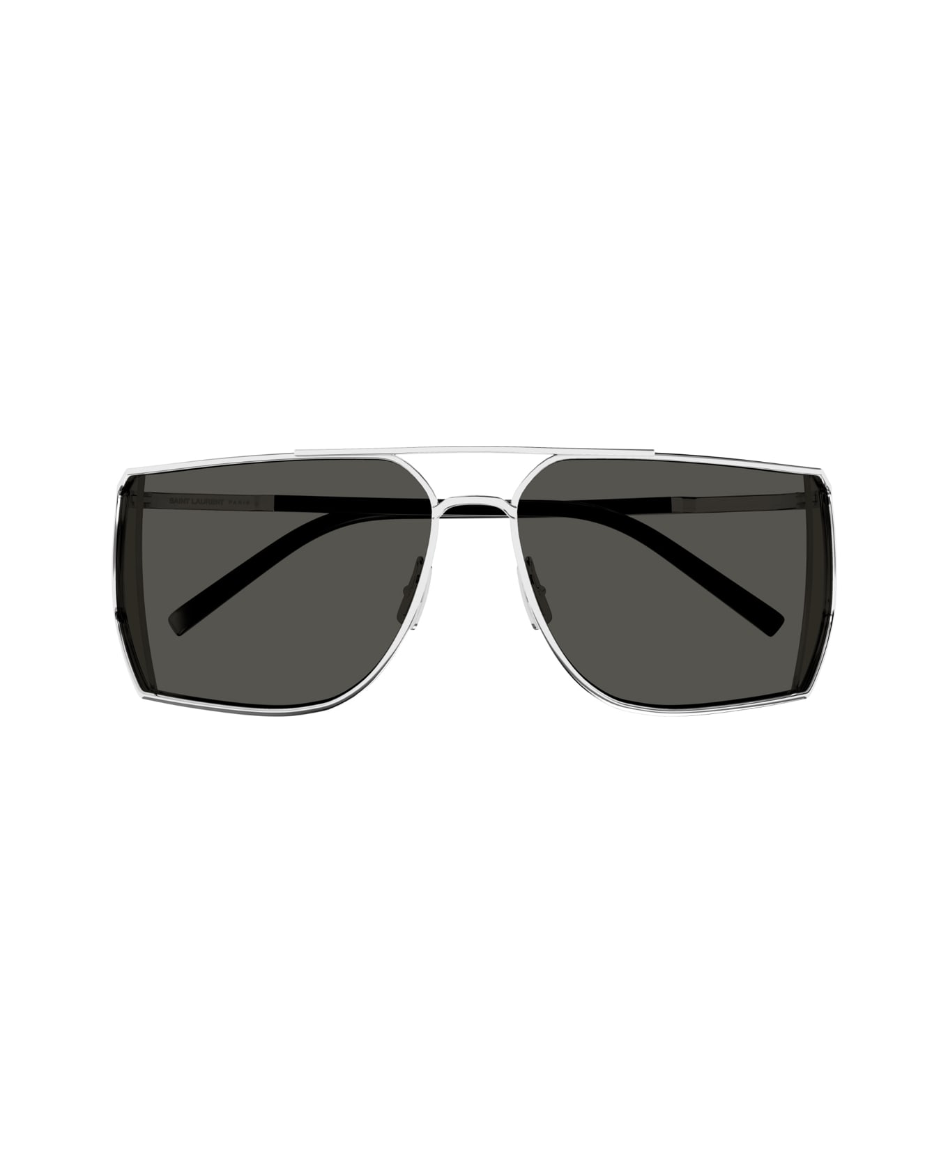 Saint Laurent Eyewear Saint Laurent Sl 750 Linea Sl Logo 002 Silver Silver Grey Sunglasses - Argento