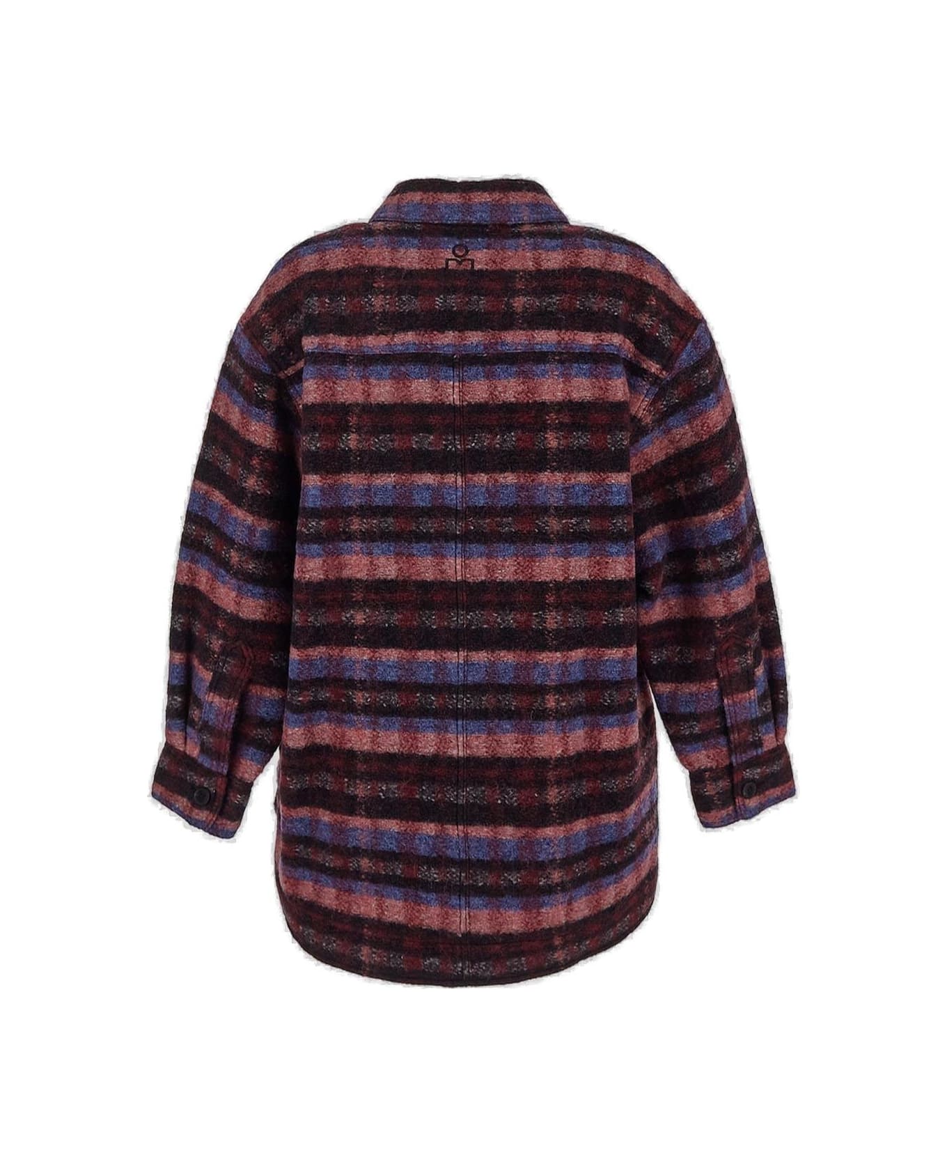 Marant Étoile Harveli Checked Shirt Jacket - Pink/Plum