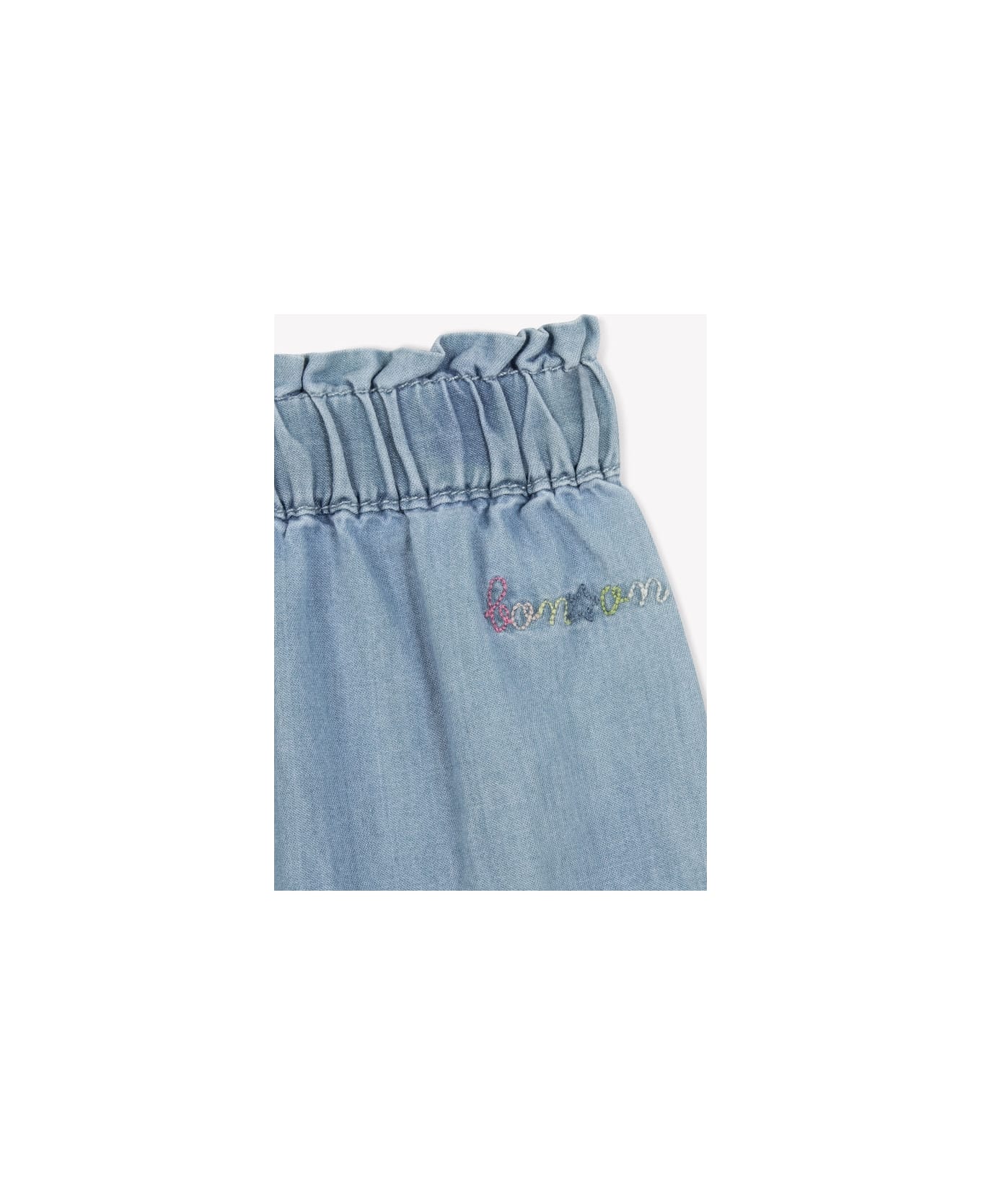 Bonton Jeans Con Ricamo - Blue