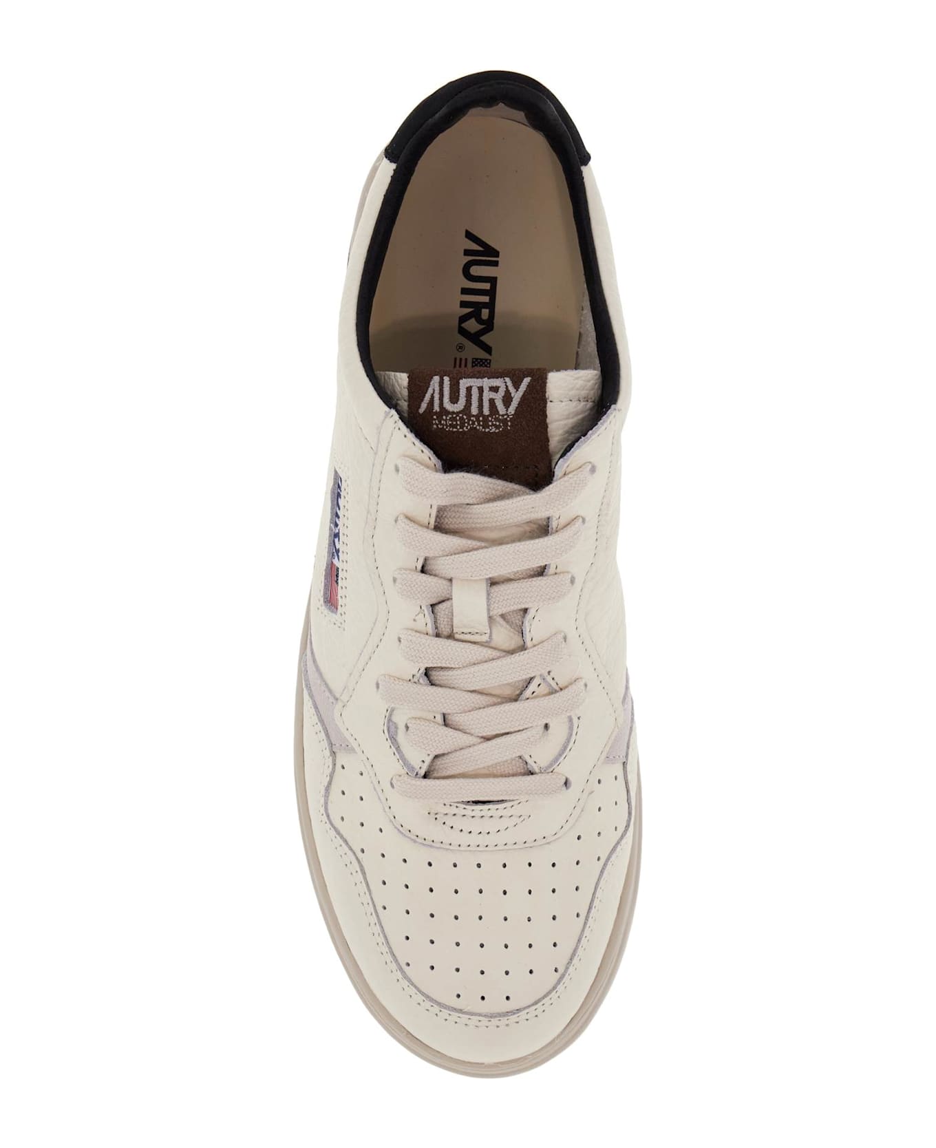 Autry Medalist Leather Low-top Sneakers - White