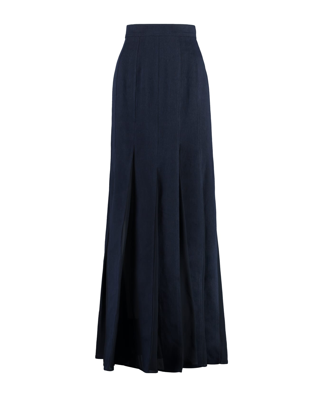 Max Mara Nicia Pleated Skirt - blue スカート