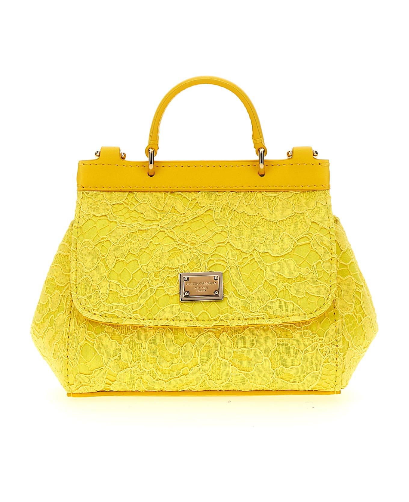 Dolce & Gabbana 'sicily Mini' Handbag - Yellow